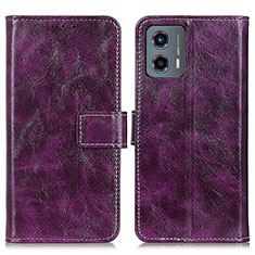 Funda de Cuero Cartera con Soporte Carcasa K04Z para Motorola Moto G 5G (2023) Morado