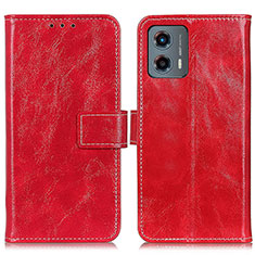 Funda de Cuero Cartera con Soporte Carcasa K04Z para Motorola Moto G 5G (2023) Rojo