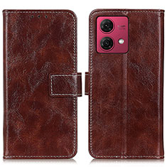 Funda de Cuero Cartera con Soporte Carcasa K04Z para Motorola Moto G84 5G Marron