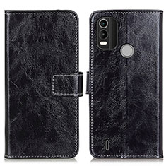 Funda de Cuero Cartera con Soporte Carcasa K04Z para Nokia C21 Plus Negro