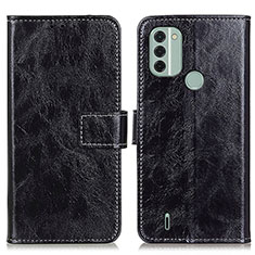 Funda de Cuero Cartera con Soporte Carcasa K04Z para Nokia C31 Negro