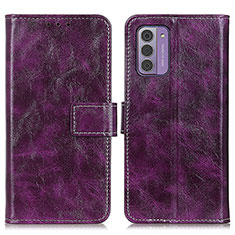 Funda de Cuero Cartera con Soporte Carcasa K04Z para Nokia G310 5G Morado