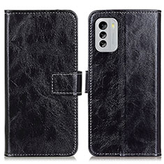 Funda de Cuero Cartera con Soporte Carcasa K04Z para Nokia G60 5G Negro