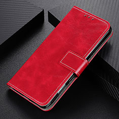 Funda de Cuero Cartera con Soporte Carcasa K04Z para OnePlus 9 5G Rojo