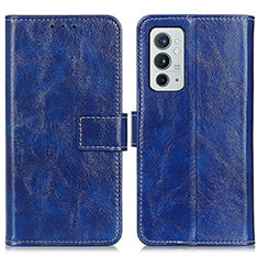 Funda de Cuero Cartera con Soporte Carcasa K04Z para OnePlus 9RT 5G Azul