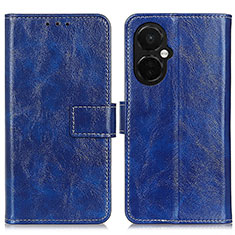 Funda de Cuero Cartera con Soporte Carcasa K04Z para OnePlus Nord CE 3 5G Azul