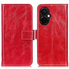 Funda de Cuero Cartera con Soporte Carcasa K04Z para OnePlus Nord CE 3 5G Rojo