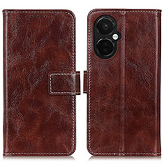 Funda de Cuero Cartera con Soporte Carcasa K04Z para OnePlus Nord CE 3 Lite 5G Marron