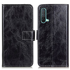 Funda de Cuero Cartera con Soporte Carcasa K04Z para OnePlus Nord CE 5G Negro