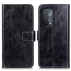 Funda de Cuero Cartera con Soporte Carcasa K04Z para Oppo A93 5G Negro