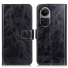 Funda de Cuero Cartera con Soporte Carcasa K04Z para Oppo Reno10 5G Negro