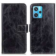 Funda de Cuero Cartera con Soporte Carcasa K04Z para Realme 9 4G Negro