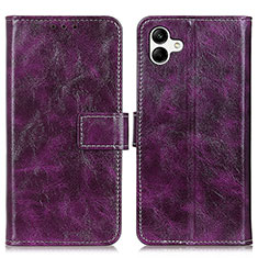 Funda de Cuero Cartera con Soporte Carcasa K04Z para Samsung Galaxy A04 4G Morado