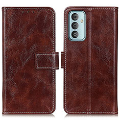 Funda de Cuero Cartera con Soporte Carcasa K04Z para Samsung Galaxy M13 4G Marron