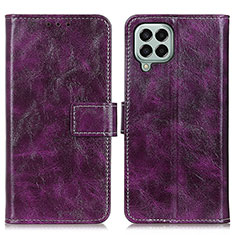 Funda de Cuero Cartera con Soporte Carcasa K04Z para Samsung Galaxy M33 5G Morado