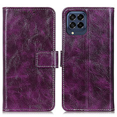 Funda de Cuero Cartera con Soporte Carcasa K04Z para Samsung Galaxy M53 5G Morado