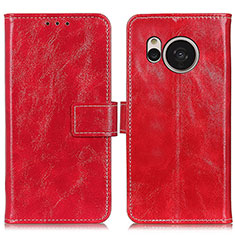 Funda de Cuero Cartera con Soporte Carcasa K04Z para Sharp Aquos Sense7 Plus Rojo