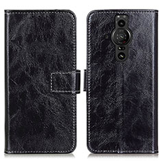 Funda de Cuero Cartera con Soporte Carcasa K04Z para Sony Xperia PRO-I Negro