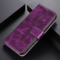 Funda de Cuero Cartera con Soporte Carcasa K04Z para Vivo iQOO U5e 5G Morado