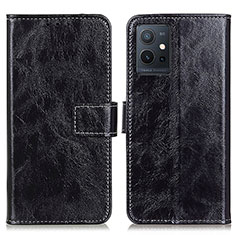 Funda de Cuero Cartera con Soporte Carcasa K04Z para Vivo T1 5G India Negro