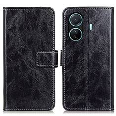 Funda de Cuero Cartera con Soporte Carcasa K04Z para Vivo T1 5G Negro