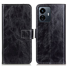 Funda de Cuero Cartera con Soporte Carcasa K04Z para Vivo Y77e t1 Negro