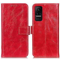 Funda de Cuero Cartera con Soporte Carcasa K04Z para Xiaomi Civi 1S 5G Rojo