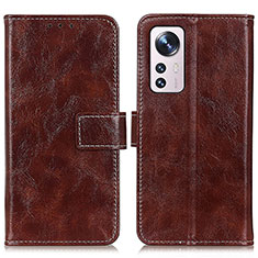 Funda de Cuero Cartera con Soporte Carcasa K04Z para Xiaomi Mi 12 Lite 5G Marron