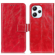 Funda de Cuero Cartera con Soporte Carcasa K04Z para Xiaomi Redmi 12 4G Rojo