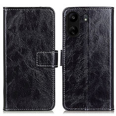 Funda de Cuero Cartera con Soporte Carcasa K04Z para Xiaomi Redmi 13C Negro