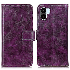 Funda de Cuero Cartera con Soporte Carcasa K04Z para Xiaomi Redmi A1 Morado