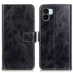 Funda de Cuero Cartera con Soporte Carcasa K04Z para Xiaomi Redmi A1 Negro