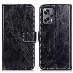 Funda de Cuero Cartera con Soporte Carcasa K04Z para Xiaomi Redmi K50i 5G Negro