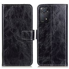 Funda de Cuero Cartera con Soporte Carcasa K04Z para Xiaomi Redmi Note 11 Pro 5G Negro