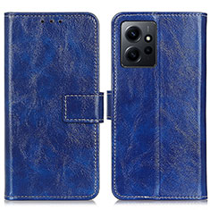 Funda de Cuero Cartera con Soporte Carcasa K04Z para Xiaomi Redmi Note 12 4G Azul