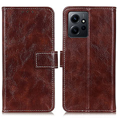 Funda de Cuero Cartera con Soporte Carcasa K04Z para Xiaomi Redmi Note 12 4G Marron