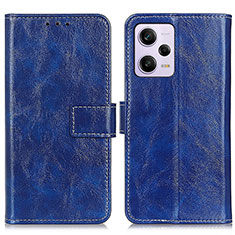 Funda de Cuero Cartera con Soporte Carcasa K04Z para Xiaomi Redmi Note 12 Explorer Azul