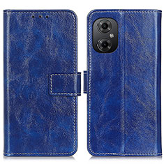 Funda de Cuero Cartera con Soporte Carcasa K04Z para Xiaomi Redmi Note 12R Pro 5G Azul