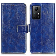 Funda de Cuero Cartera con Soporte Carcasa K04Z para Xiaomi Redmi Note 12S Azul