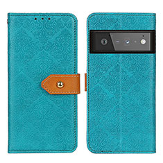 Funda de Cuero Cartera con Soporte Carcasa K05Z para Google Pixel 6 Pro 5G Verde