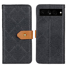 Funda de Cuero Cartera con Soporte Carcasa K05Z para Google Pixel 7 Pro 5G Negro