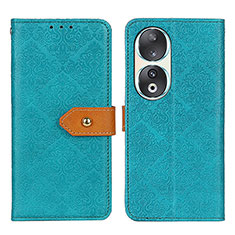 Funda de Cuero Cartera con Soporte Carcasa K05Z para Huawei Honor 90 5G Verde