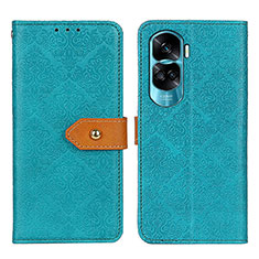 Funda de Cuero Cartera con Soporte Carcasa K05Z para Huawei Honor 90 Lite 5G Verde