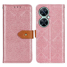 Funda de Cuero Cartera con Soporte Carcasa K05Z para Huawei Nova 11i Rosa