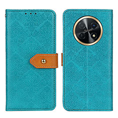 Funda de Cuero Cartera con Soporte Carcasa K05Z para Huawei Nova Y91 Verde