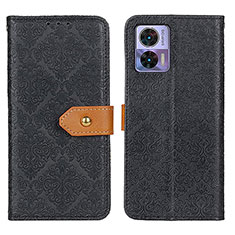 Funda de Cuero Cartera con Soporte Carcasa K05Z para Motorola Moto Edge 30 Lite 5G Negro