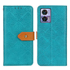 Funda de Cuero Cartera con Soporte Carcasa K05Z para Motorola Moto Edge 30 Neo 5G Verde