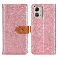 Funda de Cuero Cartera con Soporte Carcasa K05Z para Motorola Moto G53 5G Rosa