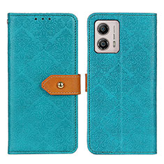 Funda de Cuero Cartera con Soporte Carcasa K05Z para Motorola Moto G53 5G Verde