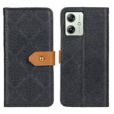 Funda de Cuero Cartera con Soporte Carcasa K05Z para Motorola Moto G54 5G Negro